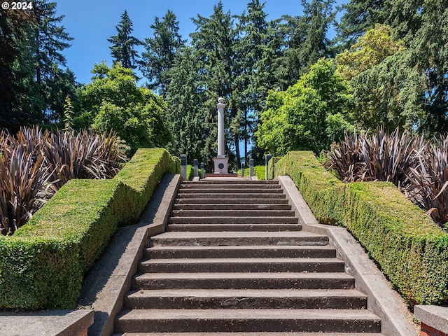 surrounding community with stairway