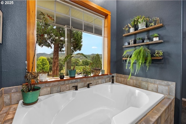 106 Green Valley Rd, Oakland, OR 97462 - full bathroom with a bath and a textured wall