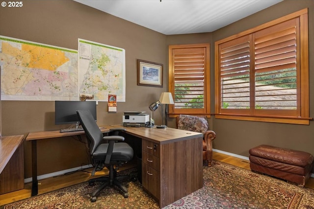 106 Green Valley Rd, Oakland, OR 97462 - office with wood finished floors and baseboards