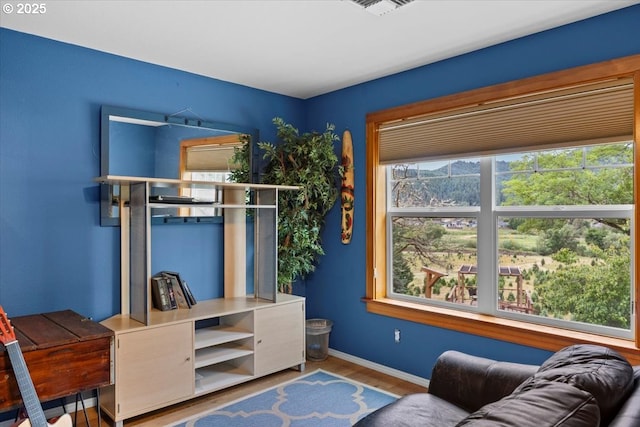 106 Green Valley Rd, Oakland, OR 97462 - sitting room featuring wood finished floors and baseboards