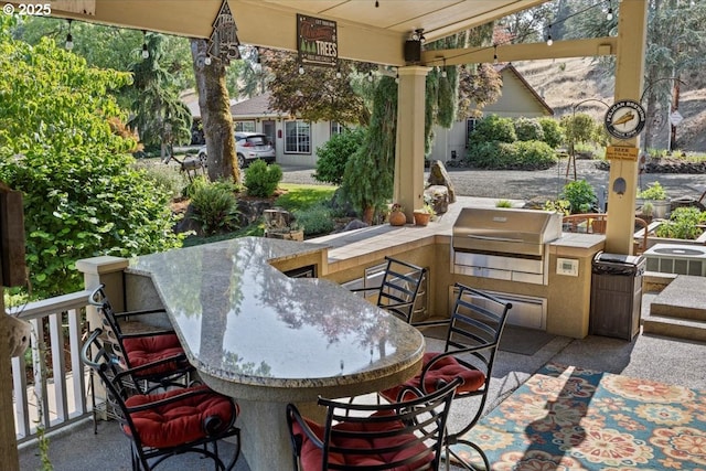 106 Green Valley Rd, Oakland, OR 97462 - view of patio / terrace with exterior kitchen and outdoor dining area