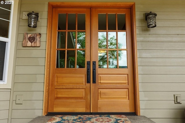 106 Green Valley Rd, Oakland, OR 97462 - doorway to property featuring french doors and a porch