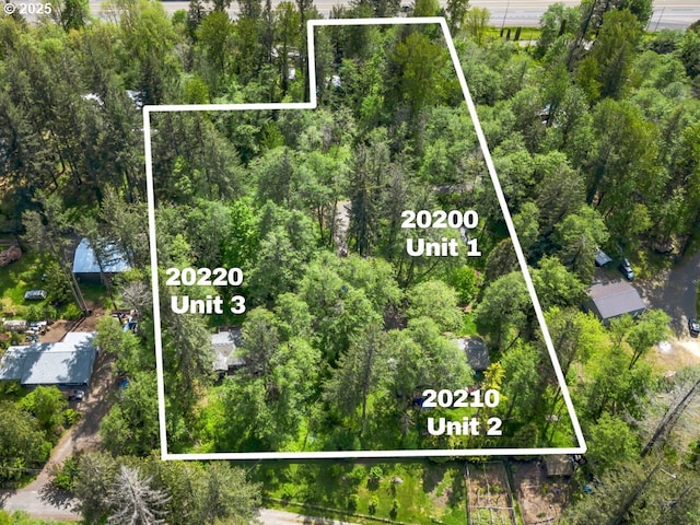20220 E Peter Pl Unit 3, Sandy, OR 97055 - aerial overview of property's location featuring property boundaries highlighted