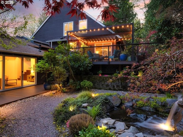 view of back of property