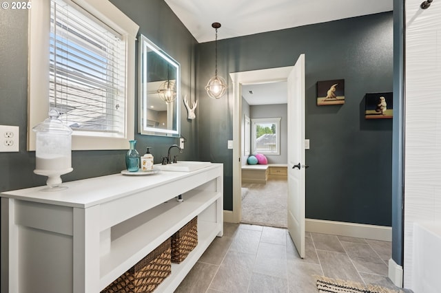 4706 NE 137th St, Vancouver, WA 98686 - bathroom with vanity and baseboards
