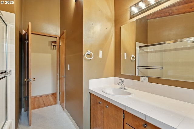 845 NW Day Dr, Gresham, OR 97030 - full bath featuring vanity and a shower with shower door