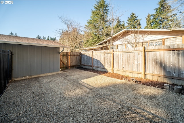 view of yard with a patio area