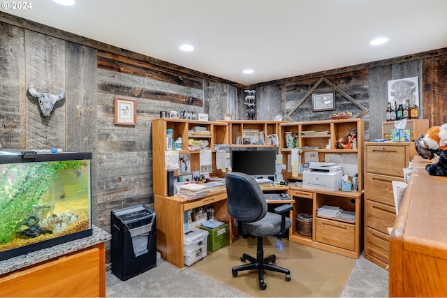 11 Deer Ridge Rd, Goldendale, WA 98620 - office space featuring wooden walls and recessed lighting