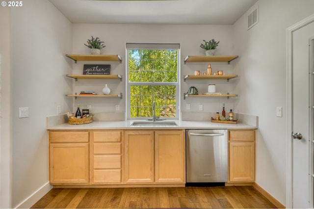 4630 Summerlinn Way W, Linn, OR 97068 - indoor dry bar featuring dishwasher and light wood-type flooring