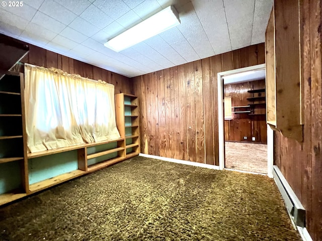 524 Buckhorn Rd, Roseburg, OR 97470 - interior space with wooden walls and a baseboard heating unit