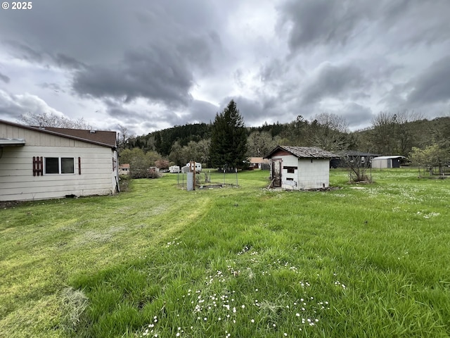 524 Buckhorn Rd, Roseburg, OR 97470 - view of yard featuring an outdoor structure and a shed