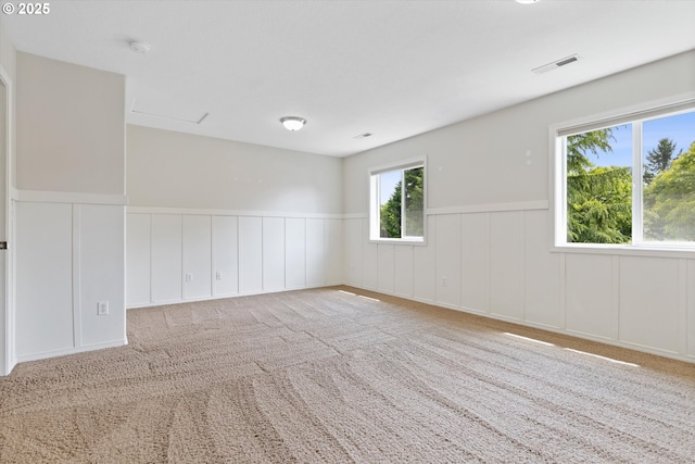 18407 NE 20th St, Vancouver, WA 98684 - carpeted empty room with wainscoting, a decorative wall, and a smoke detector