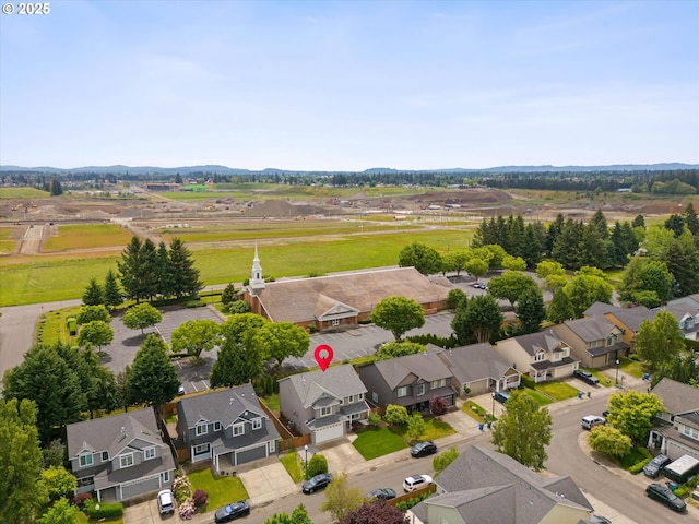 18407 NE 20th St, Vancouver, WA 98684 - aerial view of residential area with a mountain backdrop