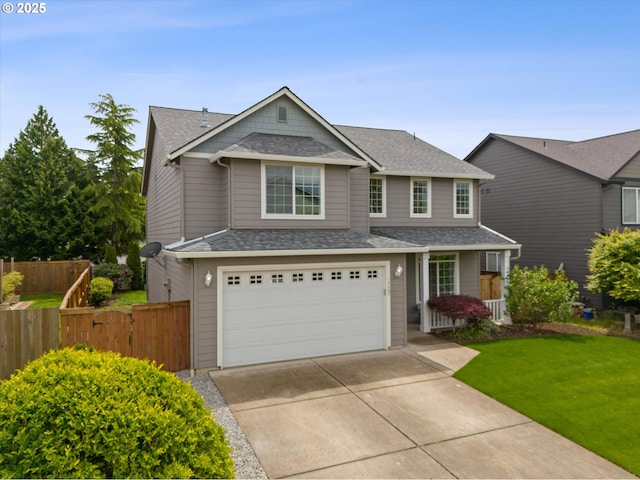 18407 NE 20th St, Vancouver, WA 98684 - view of front of home with a garage, roof with shingles, and concrete driveway