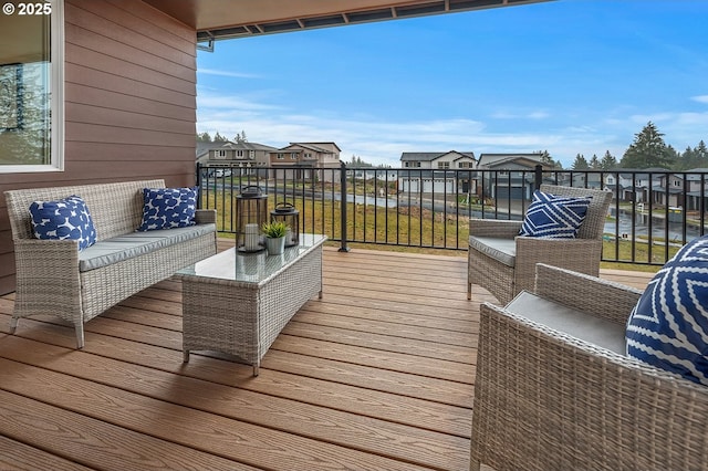 15192 SW Huntwood St, Tigard, OR 97224 - wooden terrace featuring a residential view