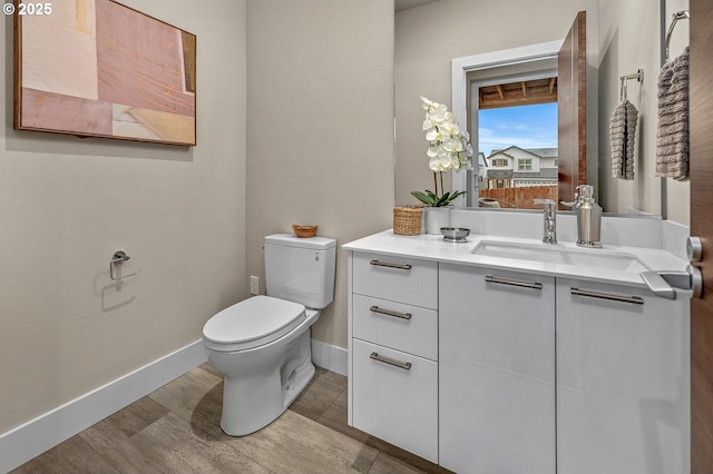 15192 SW Huntwood St, Tigard, OR 97224 - half bath with vanity and wood finished floors
