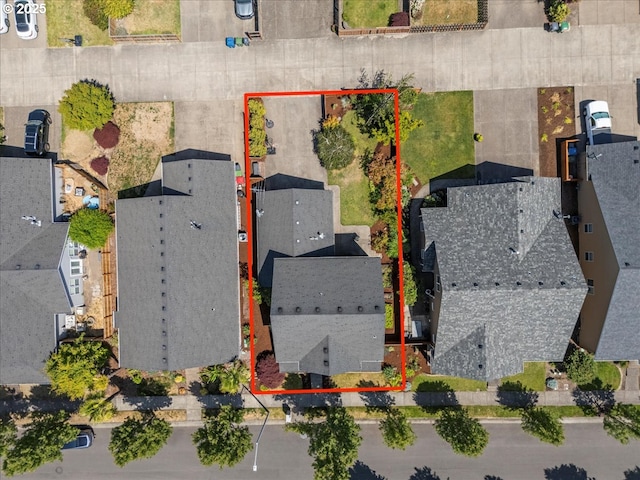 1609 Wood Duck St, Silverton, OR 97381 - aerial view of residential area featuring property parcel outlined