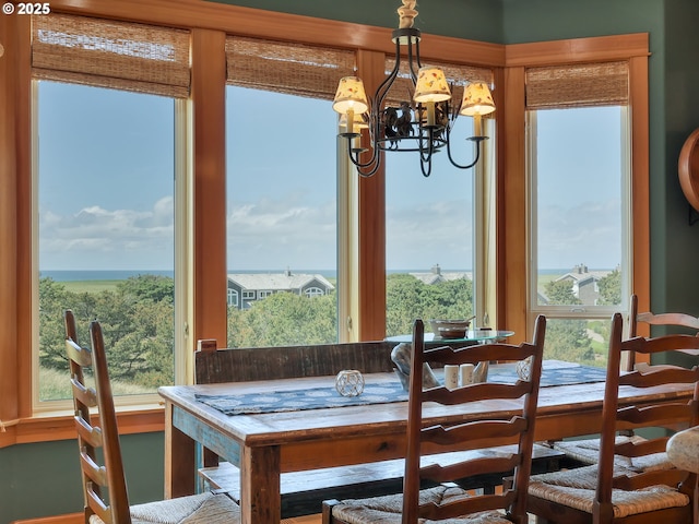 88724 Schroeder Rd, Gearhart, OR 97138 - dining space with a chandelier