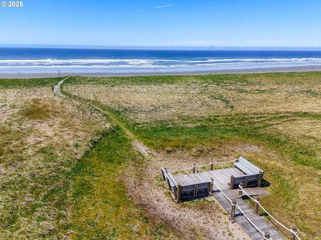 88724 Schroeder Rd, Gearhart, OR 97138 - aerial view of waterfront with a beach