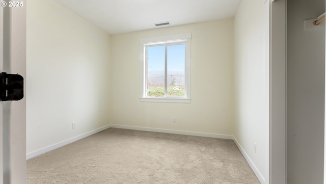 view of carpeted empty room