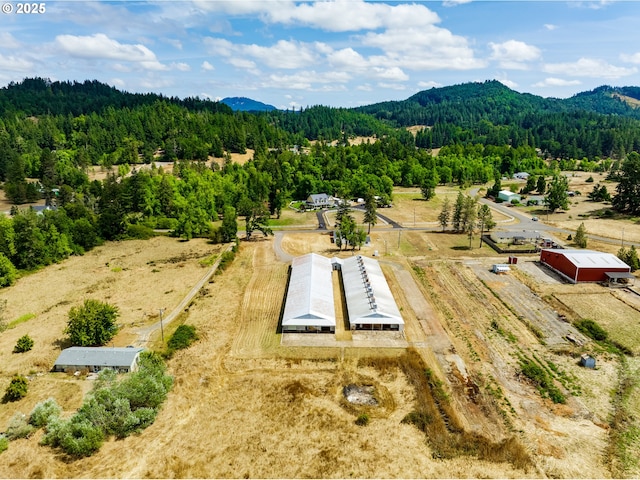 85160 Larson Rd, Eugene, OR 97405 - aerial view of a heavily wooded area and a mountainous background