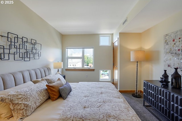 bedroom with carpet floors