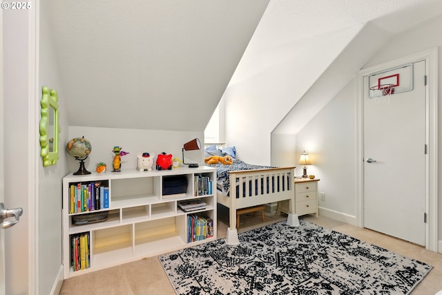 8503 SE 139th Ct, Portland, OR 97236 - bedroom with lofted ceiling and light carpet