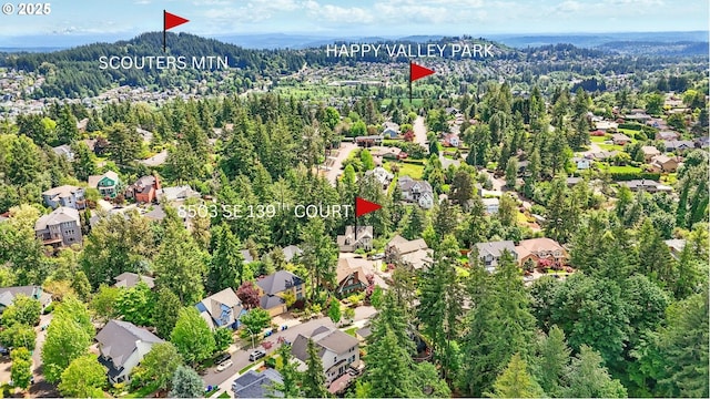 8503 SE 139th Ct, Portland, OR 97236 - aerial view of property's location featuring a forest and nearby suburban area