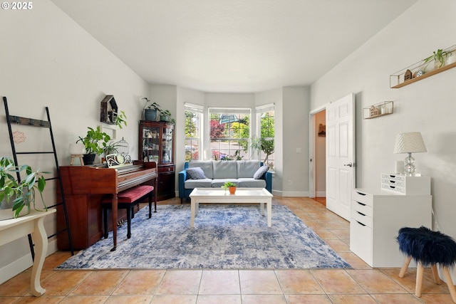 8503 SE 139th Ct, Portland, OR 97236 - living room featuring light tile patterned flooring and baseboards