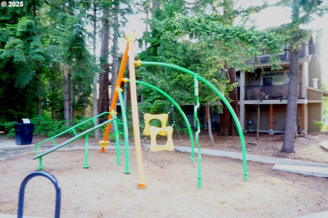 view of jungle gym