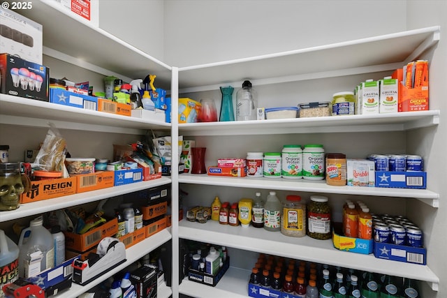 view of pantry