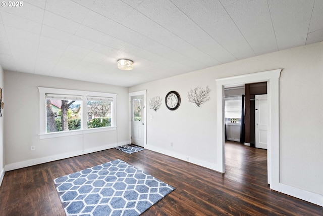 interior space featuring dark hardwood / wood-style flooring