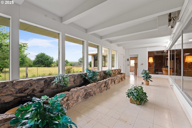 53767 E Honeyman Rd, Scappoose, OR 97056 - sunroom with beamed ceiling