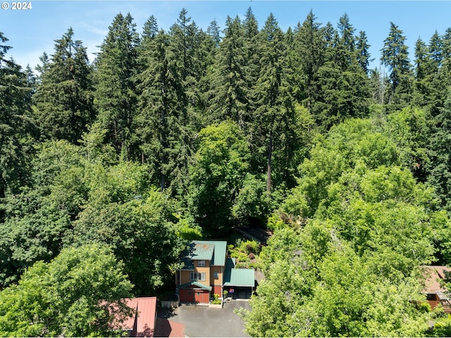 1650 Leatherwood Dr, Eugene, OR 97405 - bird's eye view featuring a view of trees