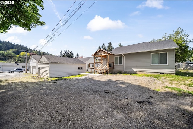 view of front of home