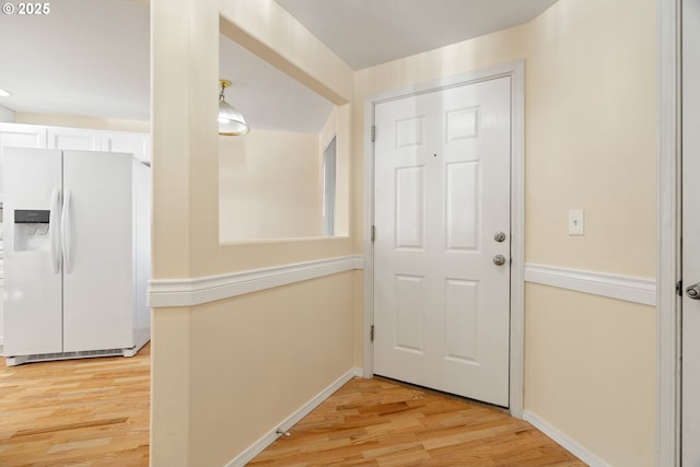 entryway featuring light hardwood / wood-style floors