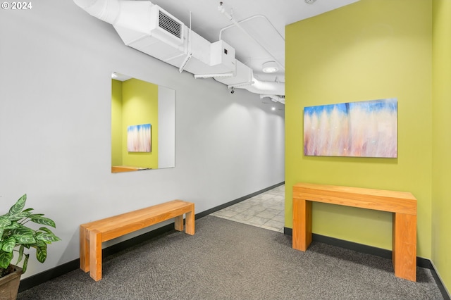 1125 NW 9th Ave Unit 419, Portland, OR 97209 - corridor with carpet floors and baseboards