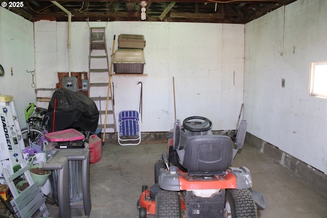 view of basement