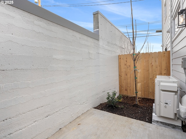 exterior space with fence