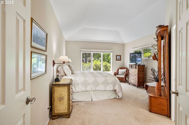 11315 NW Reeves St, Portland, OR 97229 - bedroom featuring carpet flooring and lofted ceiling