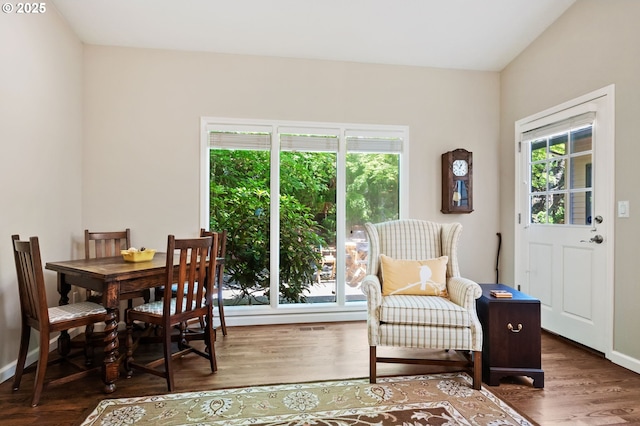 11315 NW Reeves St, Portland, OR 97229 - living area with wood finished floors and baseboards