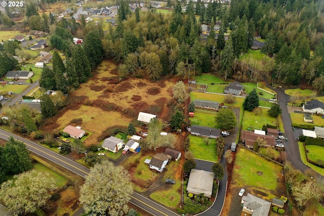 drone / aerial view with a residential view