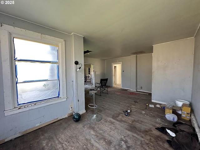 214 W Broadway St, Goldendale, WA 98620 - unfurnished living room featuring visible vents and arched walkways