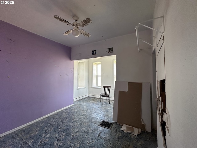 214 W Broadway St, Goldendale, WA 98620 - spare room featuring visible vents and a ceiling fan