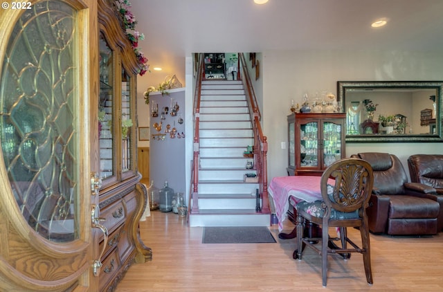 interior space featuring light hardwood / wood-style floors