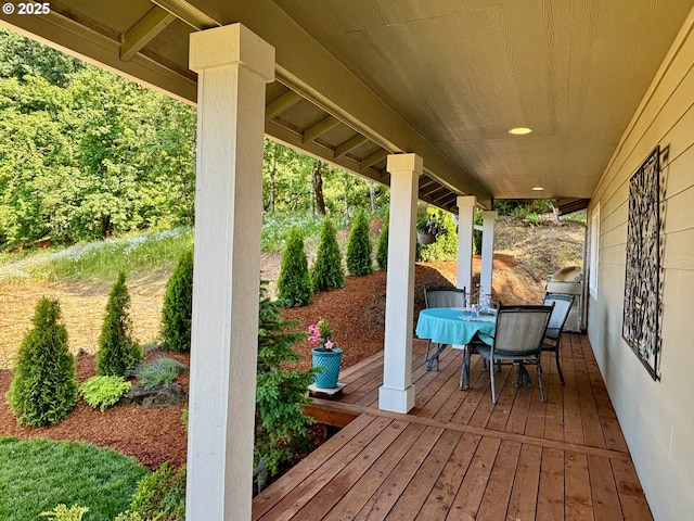 6189 Forest Ridge Dr, Springfield, OR 97478 - deck with outdoor dining area and grilling area