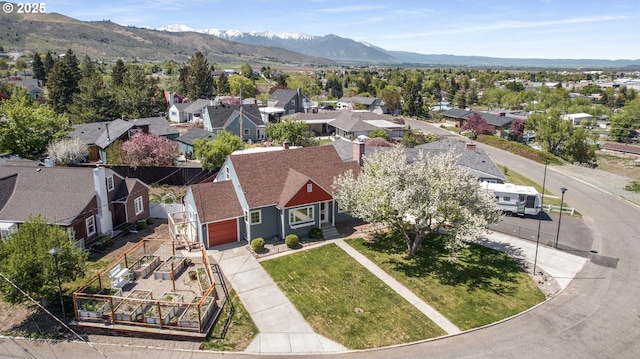 205 Hillcrest Dr, Baker City, OR 97814 - aerial perspective of suburban area featuring mountains