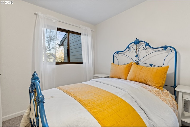 bedroom with carpet floors