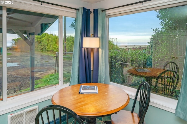 interior space featuring plenty of natural light