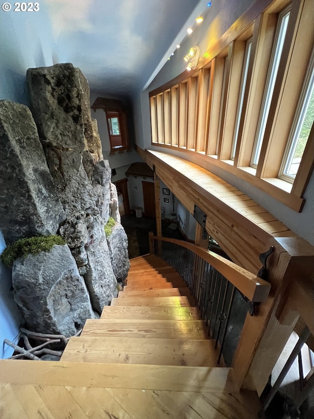 22091 S Ridge Rd, Oregon City, OR 97045 - stairs featuring wood-type flooring
